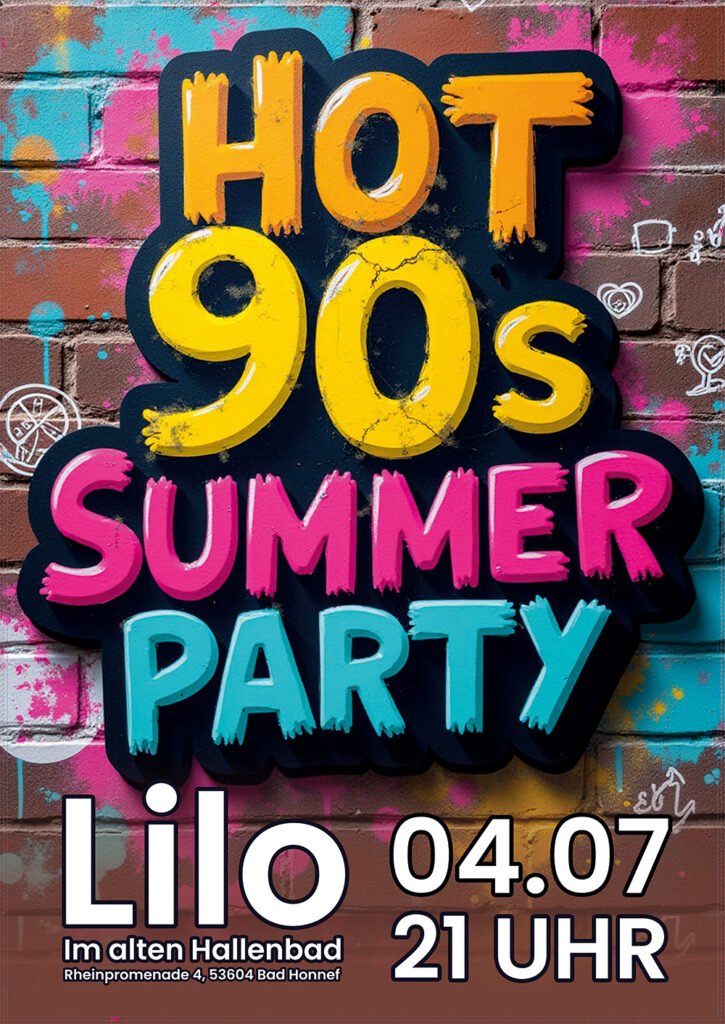 Die Original 90s Party im Lilo